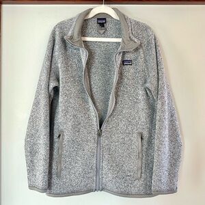 Patagonia Kids XL 14 Better Sweater Full Zip Fleece Jacket Gray